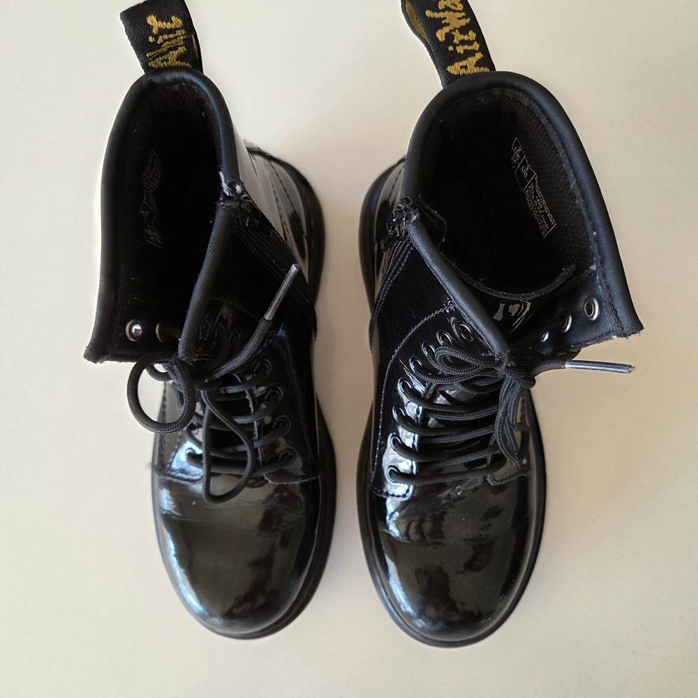 Dr. Martens Black Patent Leather Boots